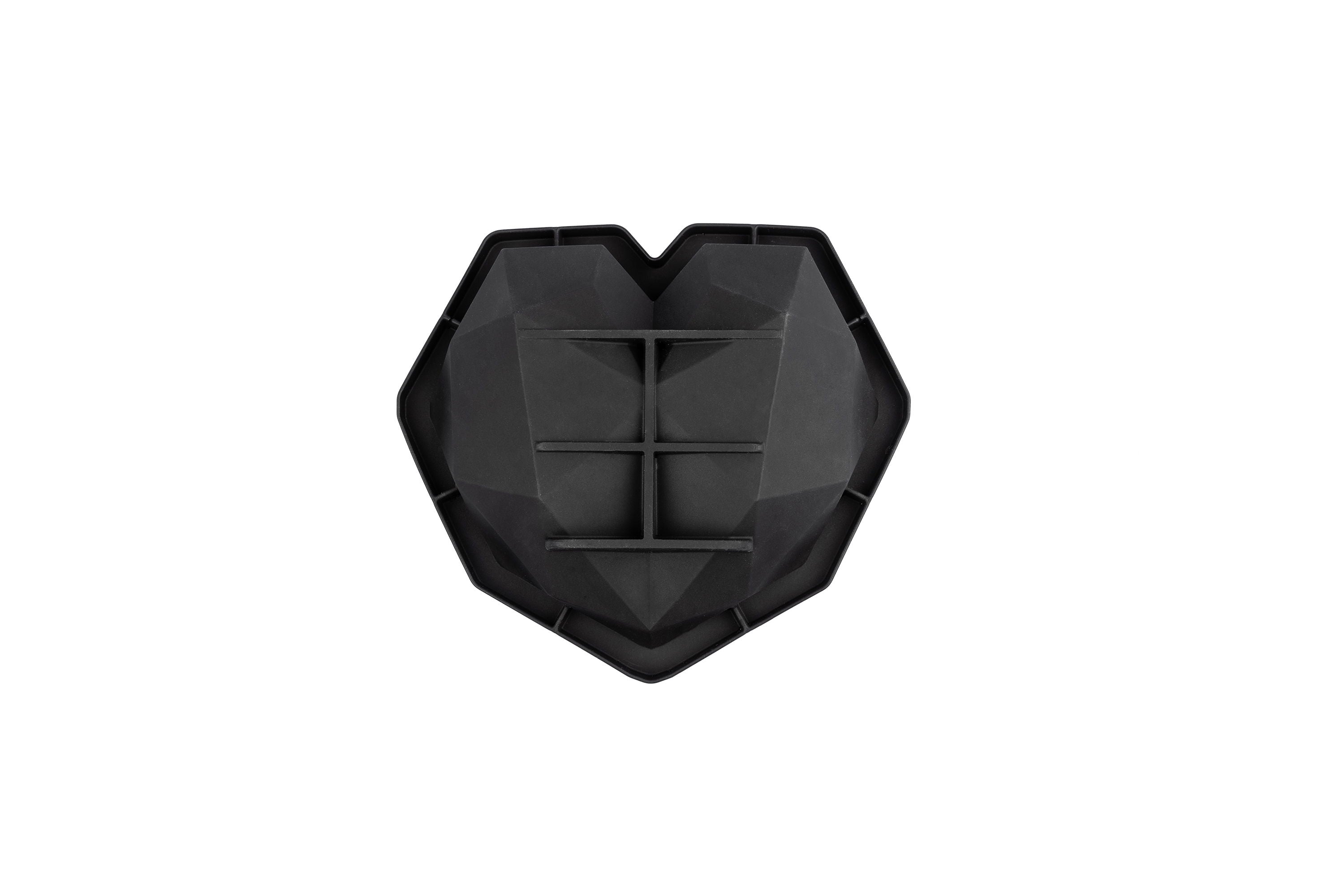 Sallys 3D Diamant-Herz Silikonbackform