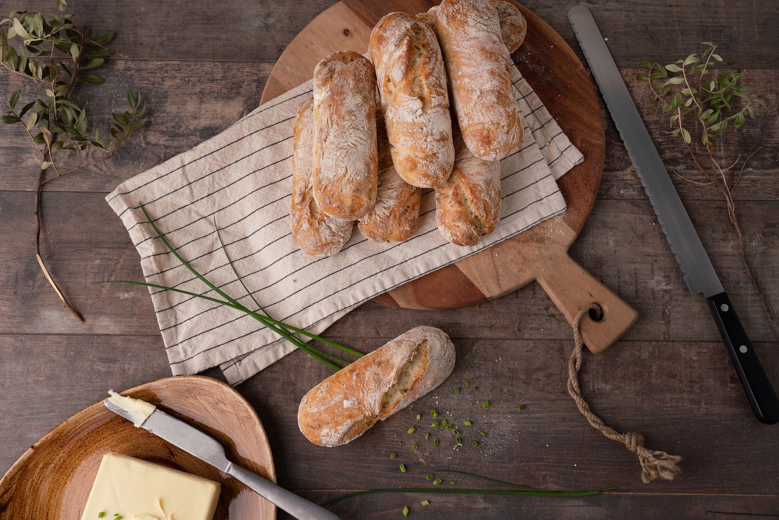 Sallys Mini-Baguetteblech