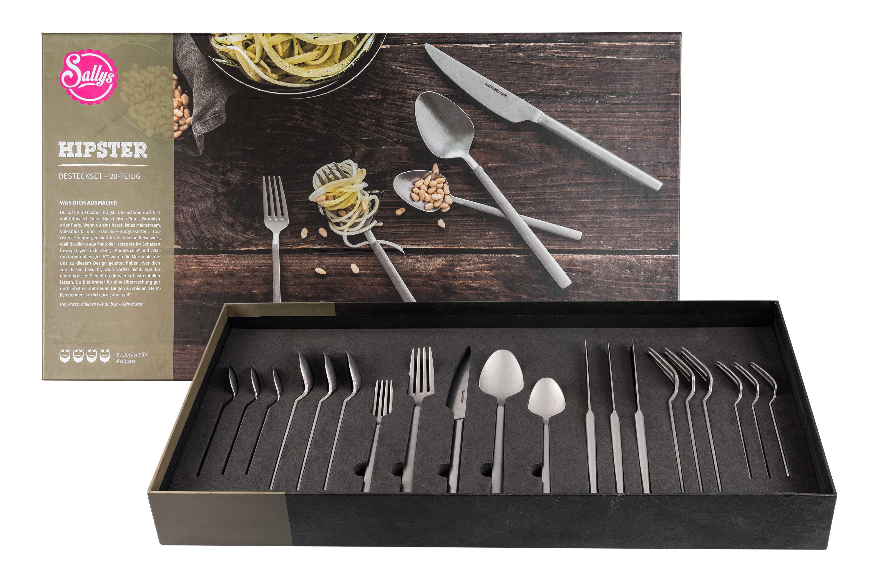 Sallys Besteck-Set - Hipster - 20 Teilig