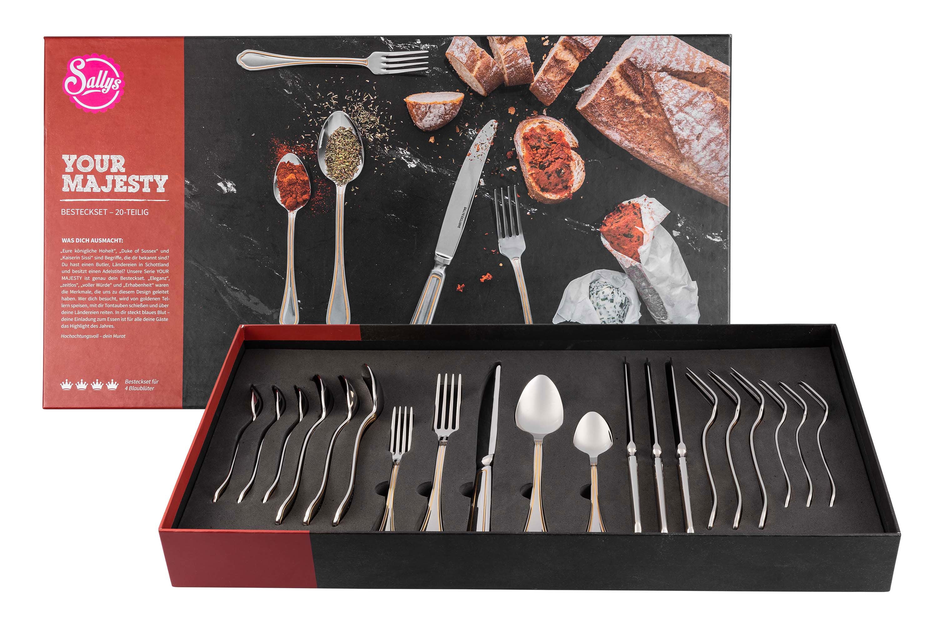 Sallys Besteck-Set - Your Majesty - 20 Teilig