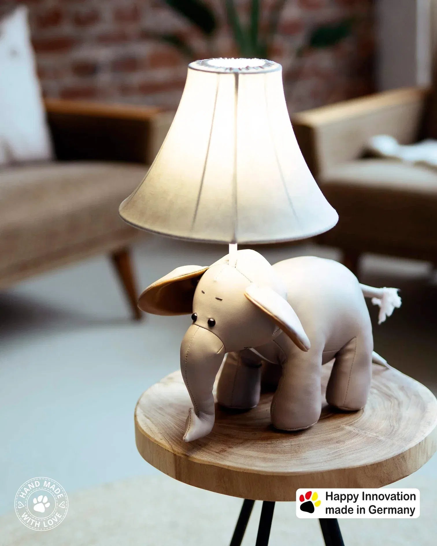 Bobby der Elefant -  Stofftierlampe