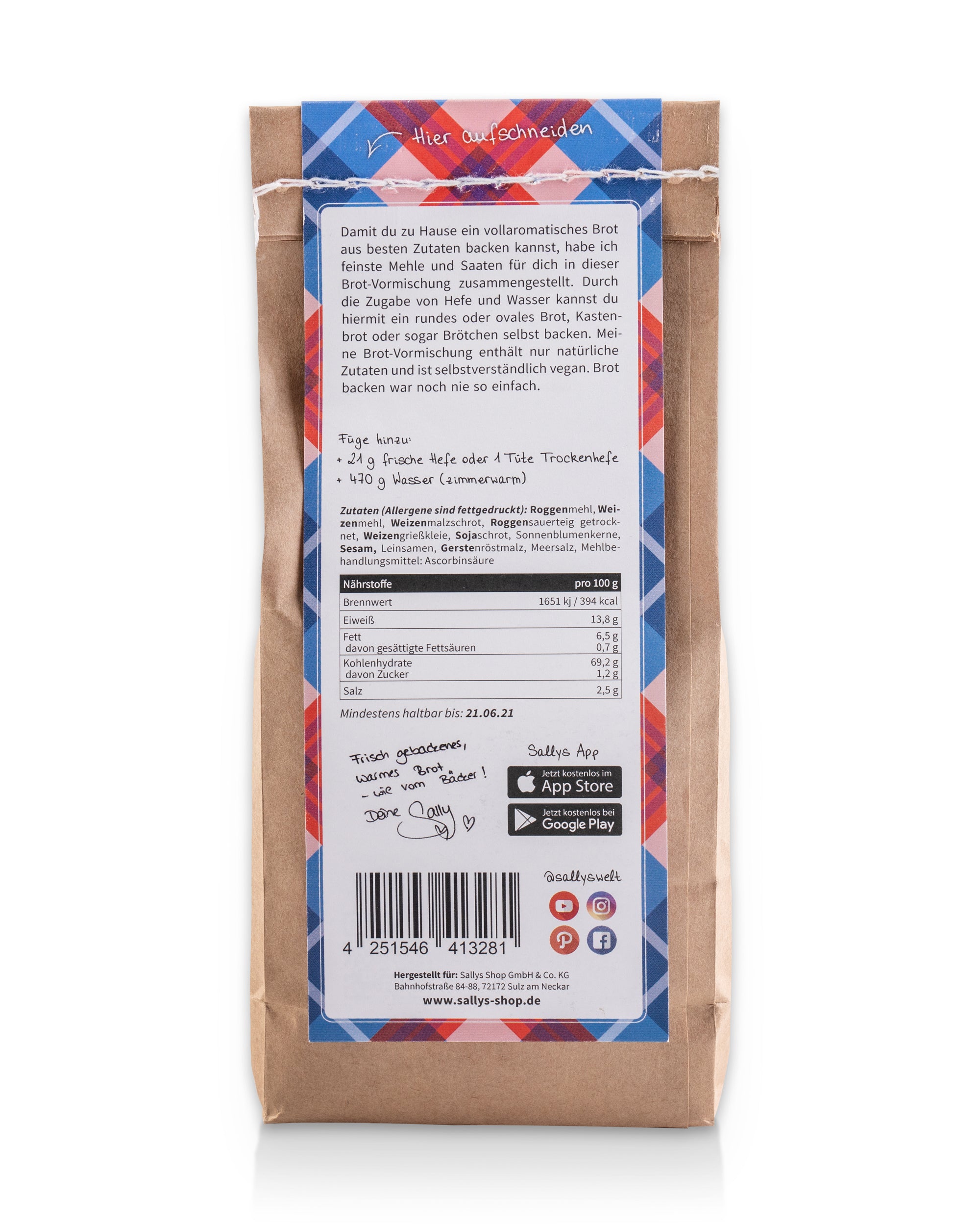 Sallys Brot #4 - Vormischung für dunkles Mehrkornbrot