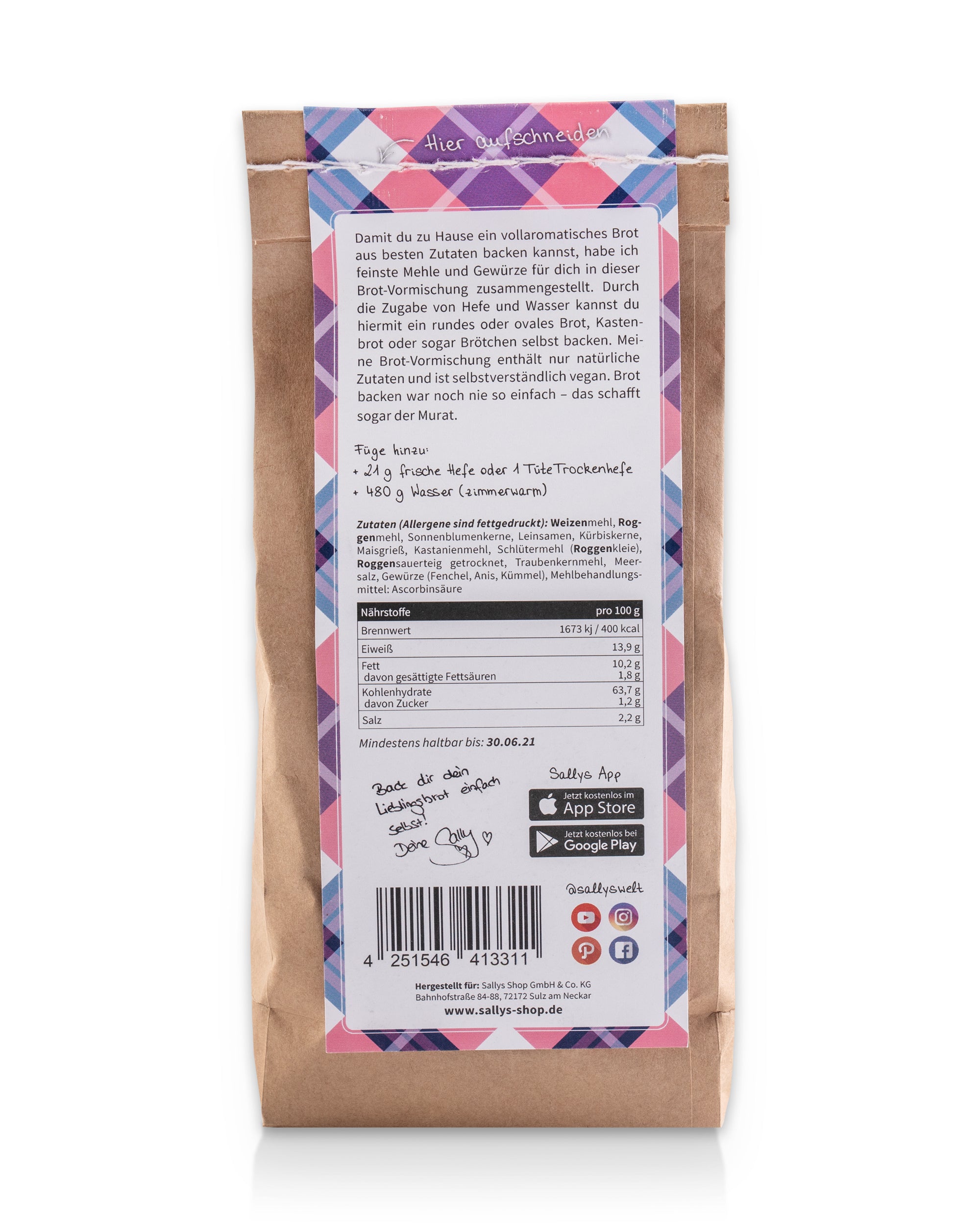 Sallys Brot #5 - Vormischung für edles Mischbrot