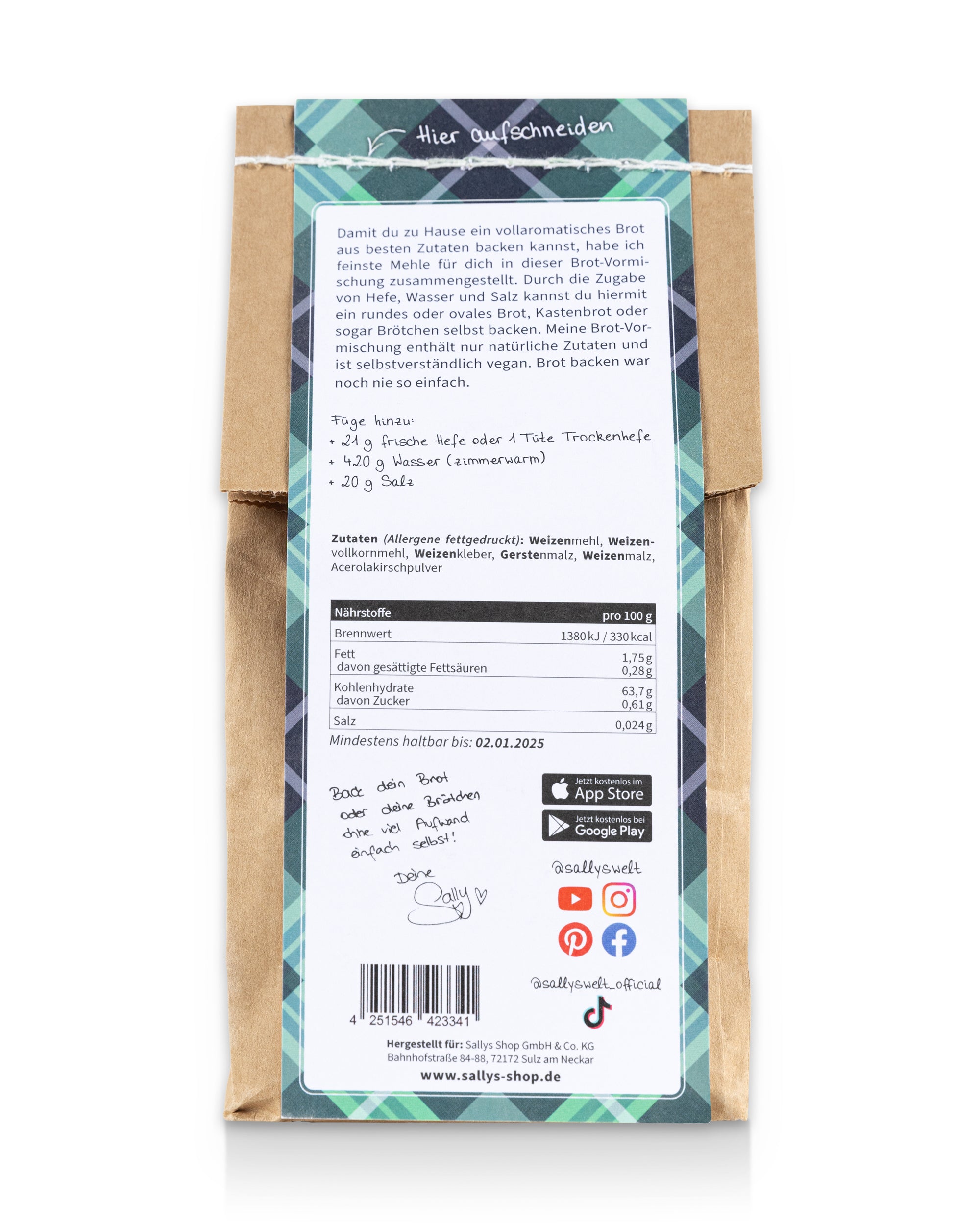 Sallys Brot #7- Vormischung für Knusperbrot