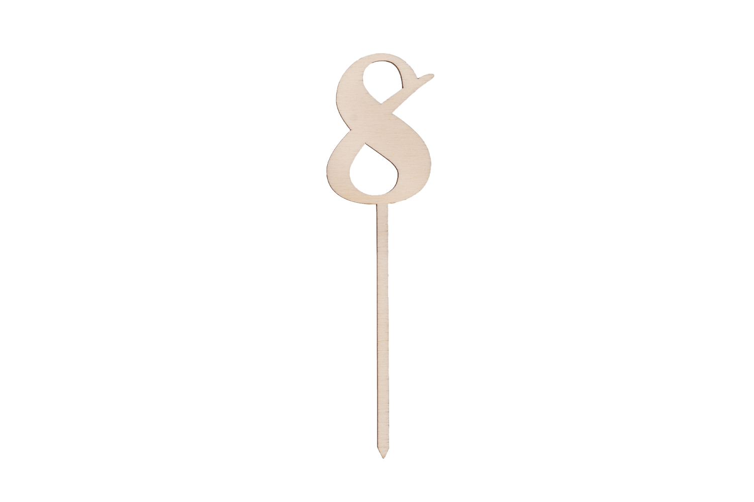 Ein Caketopper mit der Zahl 8-