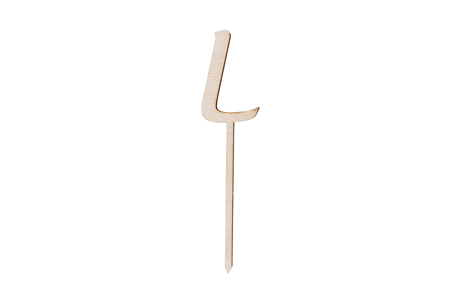 Ein Caketopper mit dem Buchstaben L