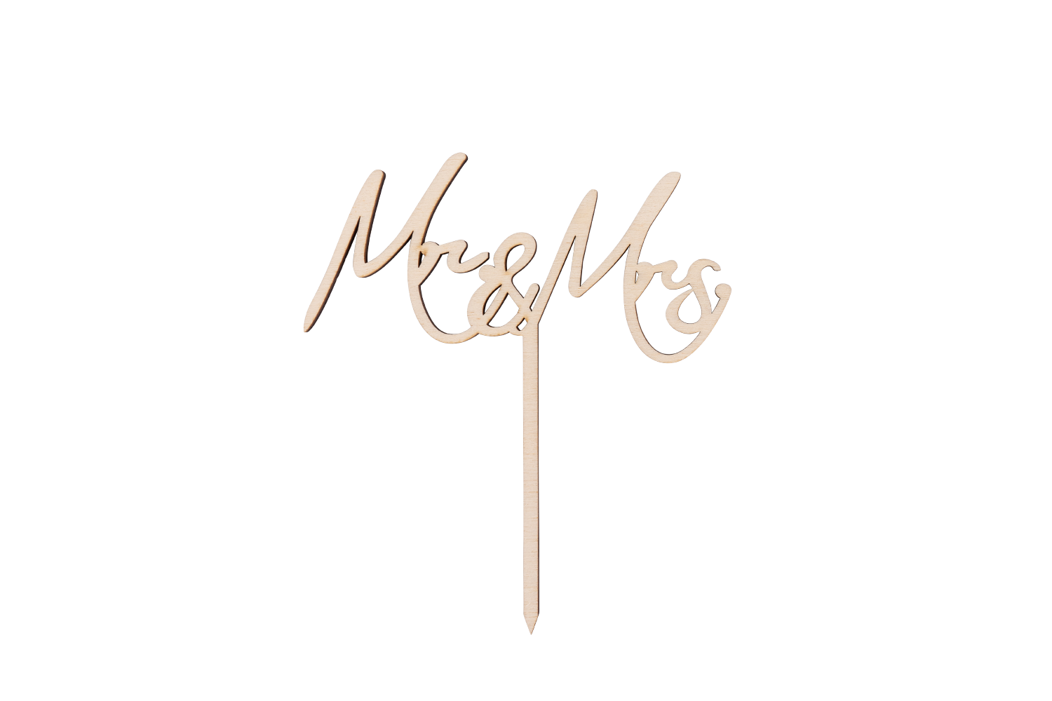 Ein Caketopper mit der Aufschrift Mrs & Mrs