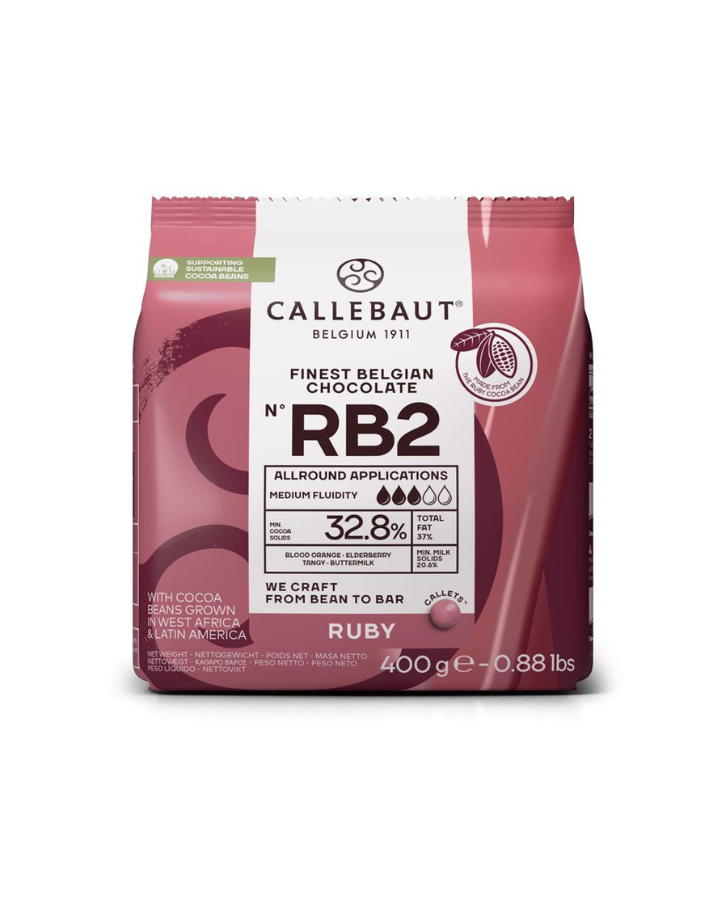 Callebaut Ruby Kuvertüre RB2 - 400g Beutel