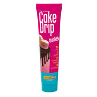 Eine Tube Cake Drip in braun