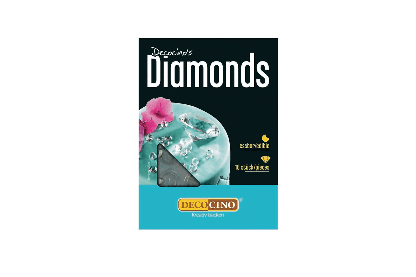 Eine Packung Deko-Diamanten