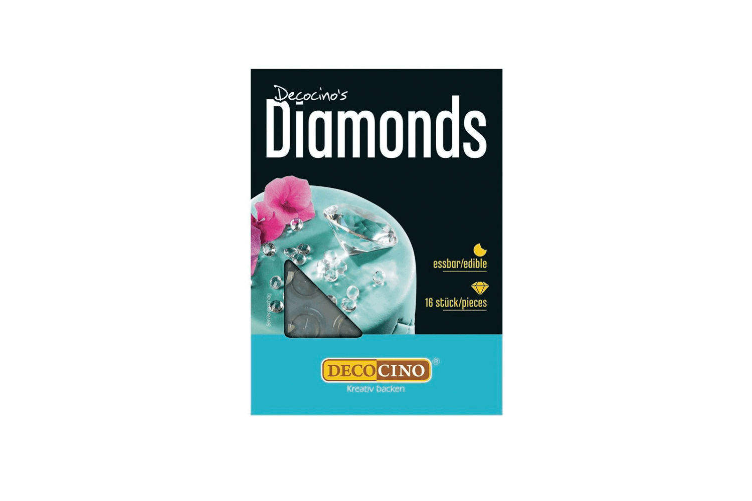 Eine Packung Deko-Diamanten
