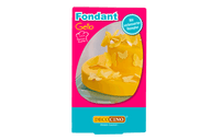 Eine Packung mit Fondant gelb