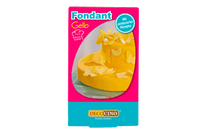 Eine Packung mit Fondant gelb