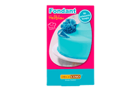 Eine Packung mit Fondant hellblau