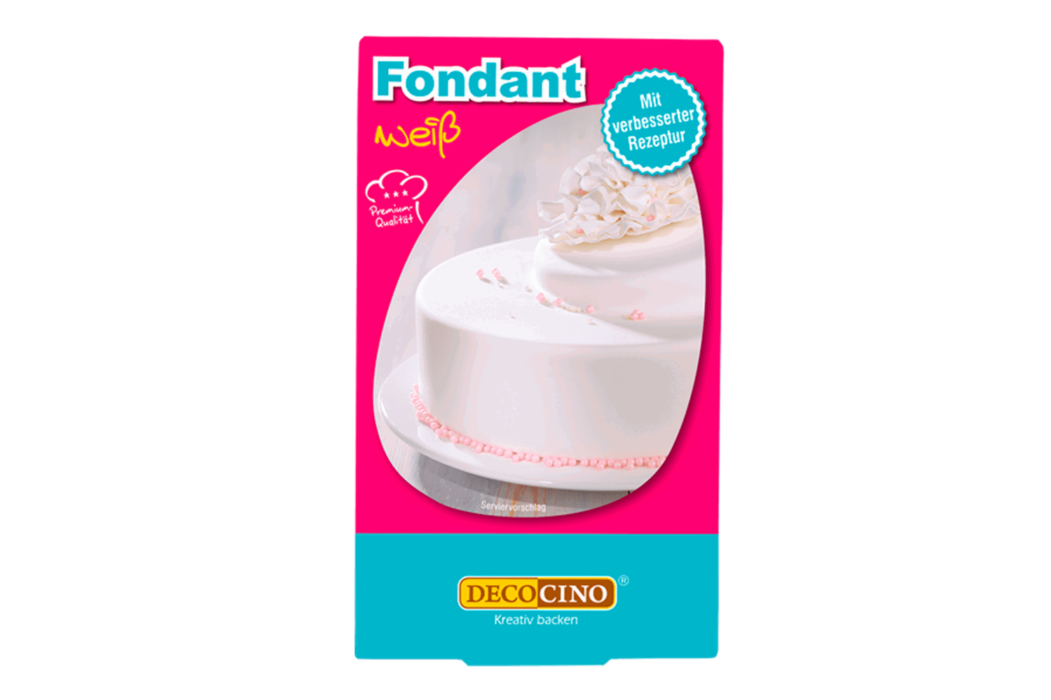 Eine Packung mit Fondant weiß