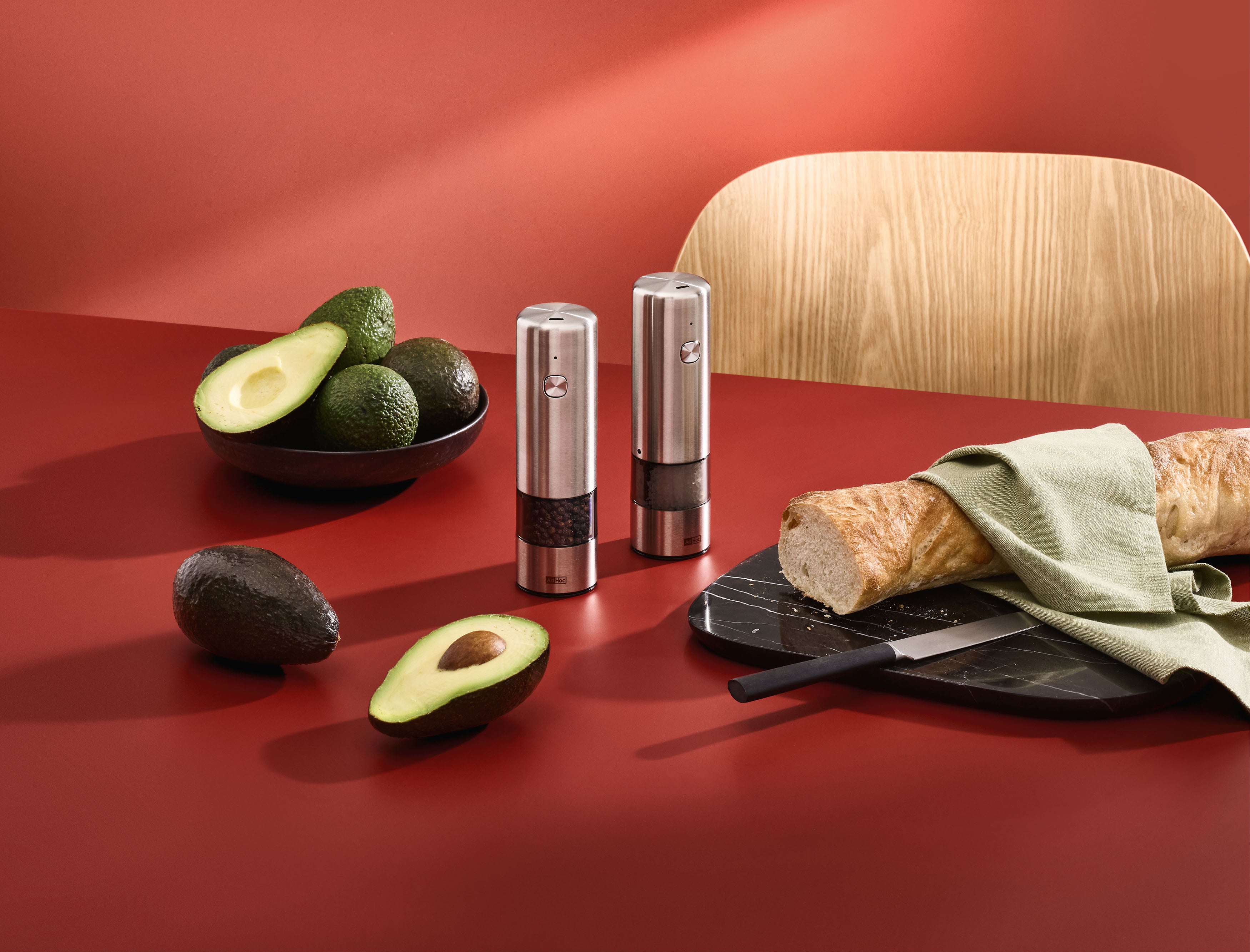 AdHoc Set Elektrische Pfeffer- und Salzmühle