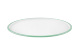 Ein mintfarbenes Emaille-Pizzablech
