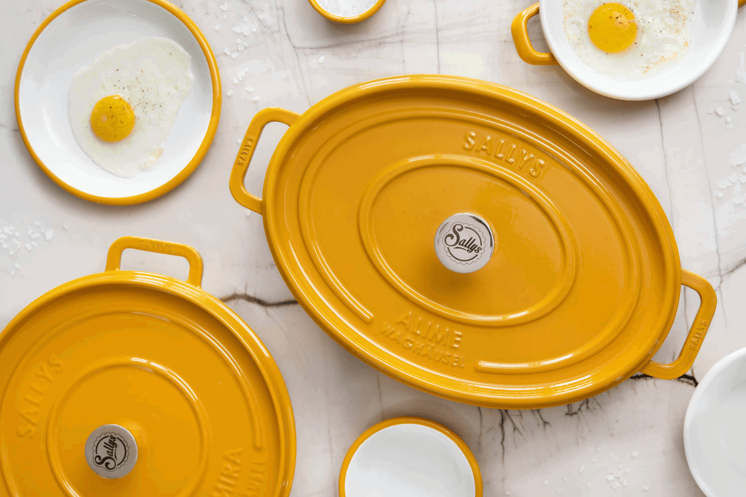 Sallys Gusseisenbräter Alime - Mustard Yellow