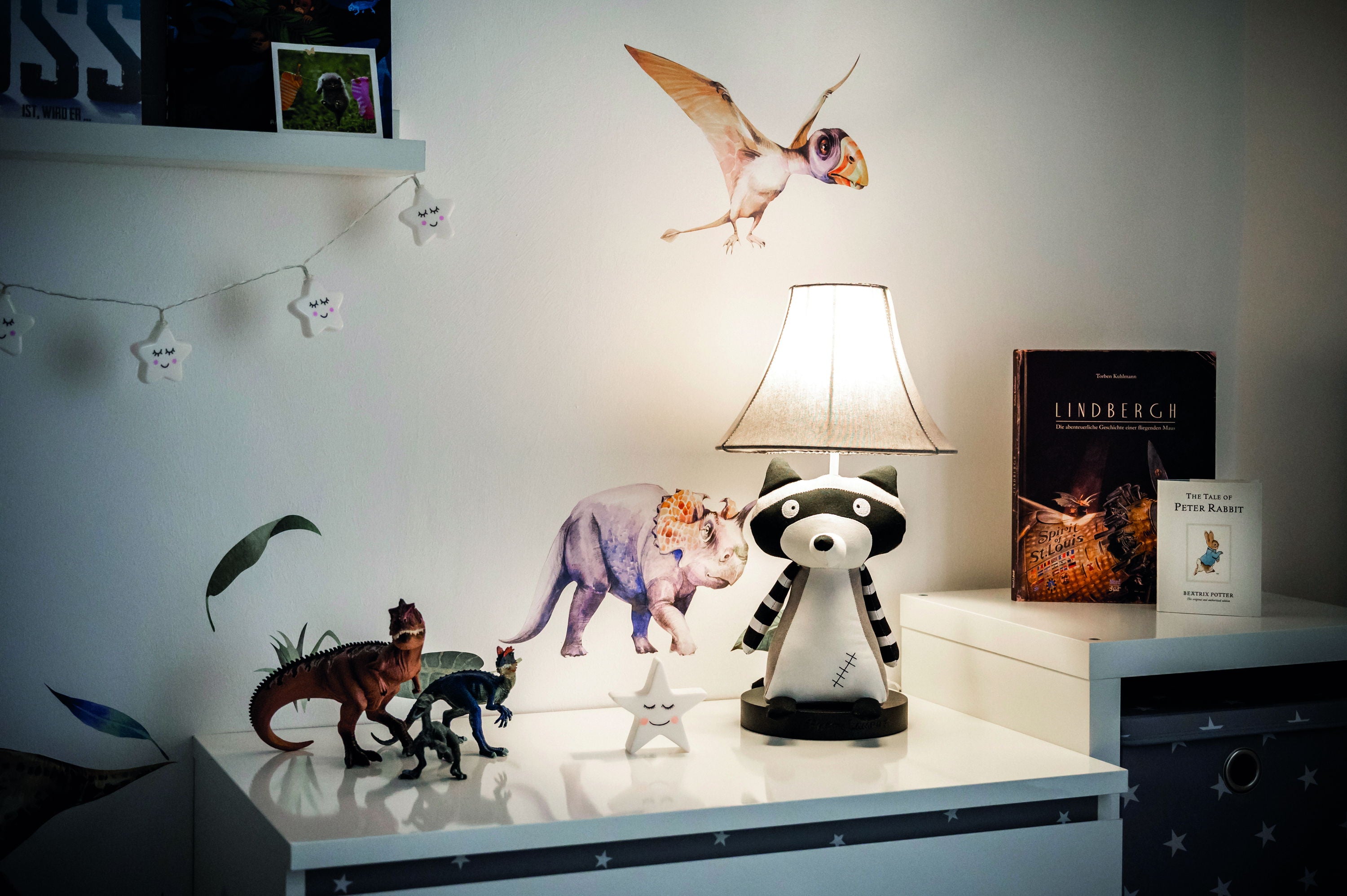 Ben der Waschbär - Stofftierlampe