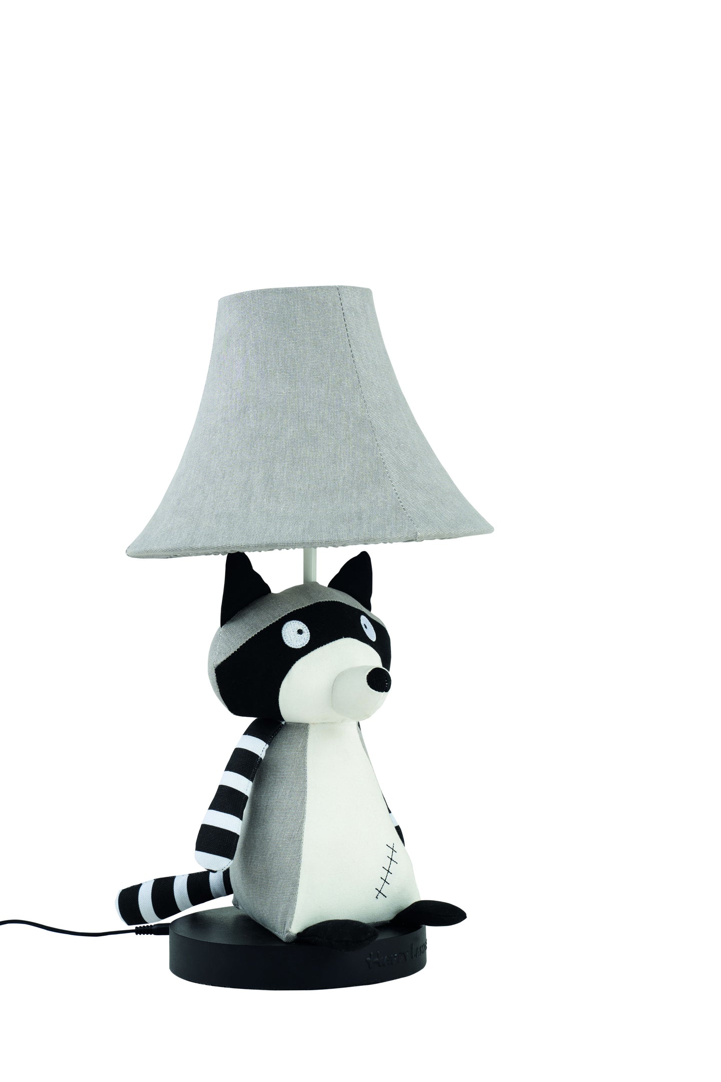 Eine Waschbär Stofftierlampe Freisteller
