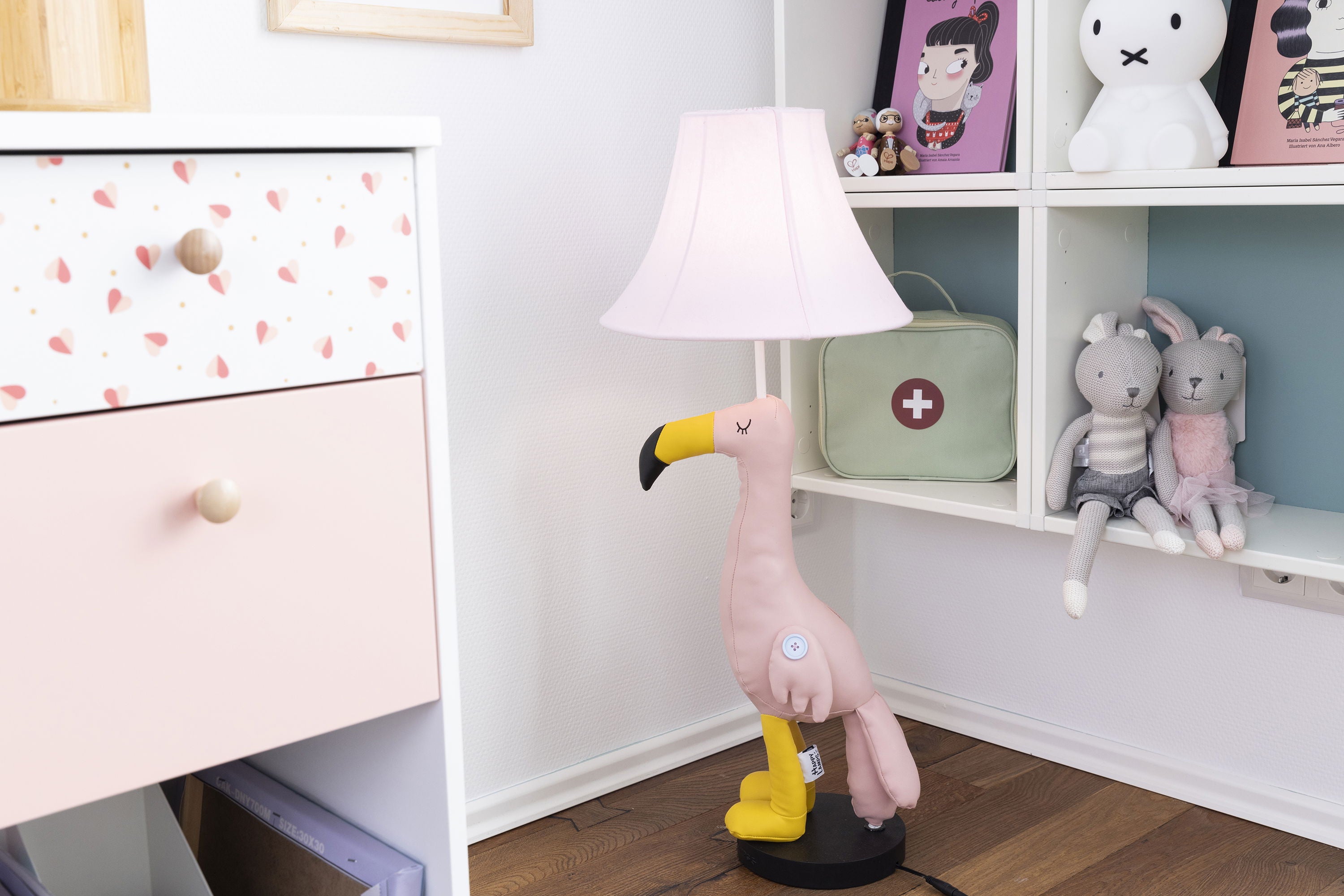 Mingo der Flamingo - Stofftierlampe