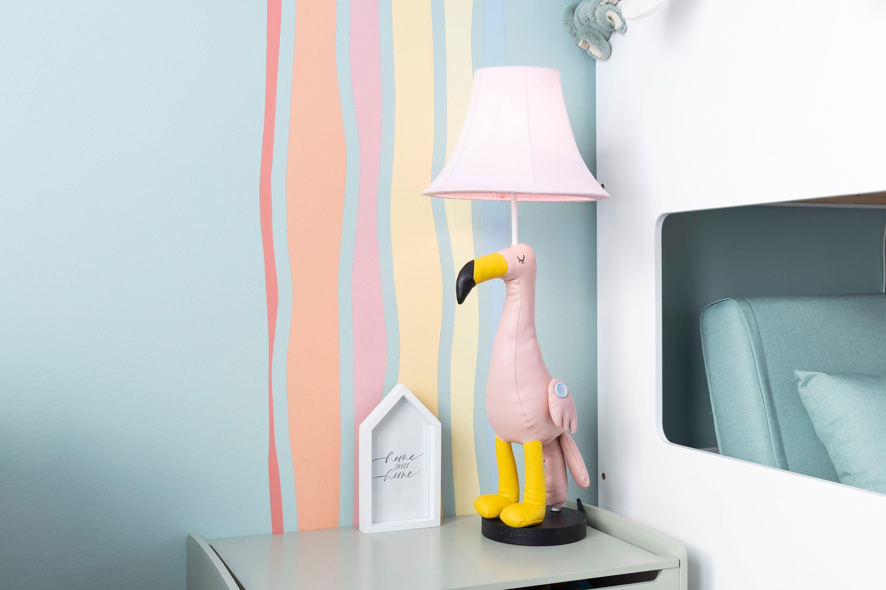Mingo der Flamingo - Stofftierlampe