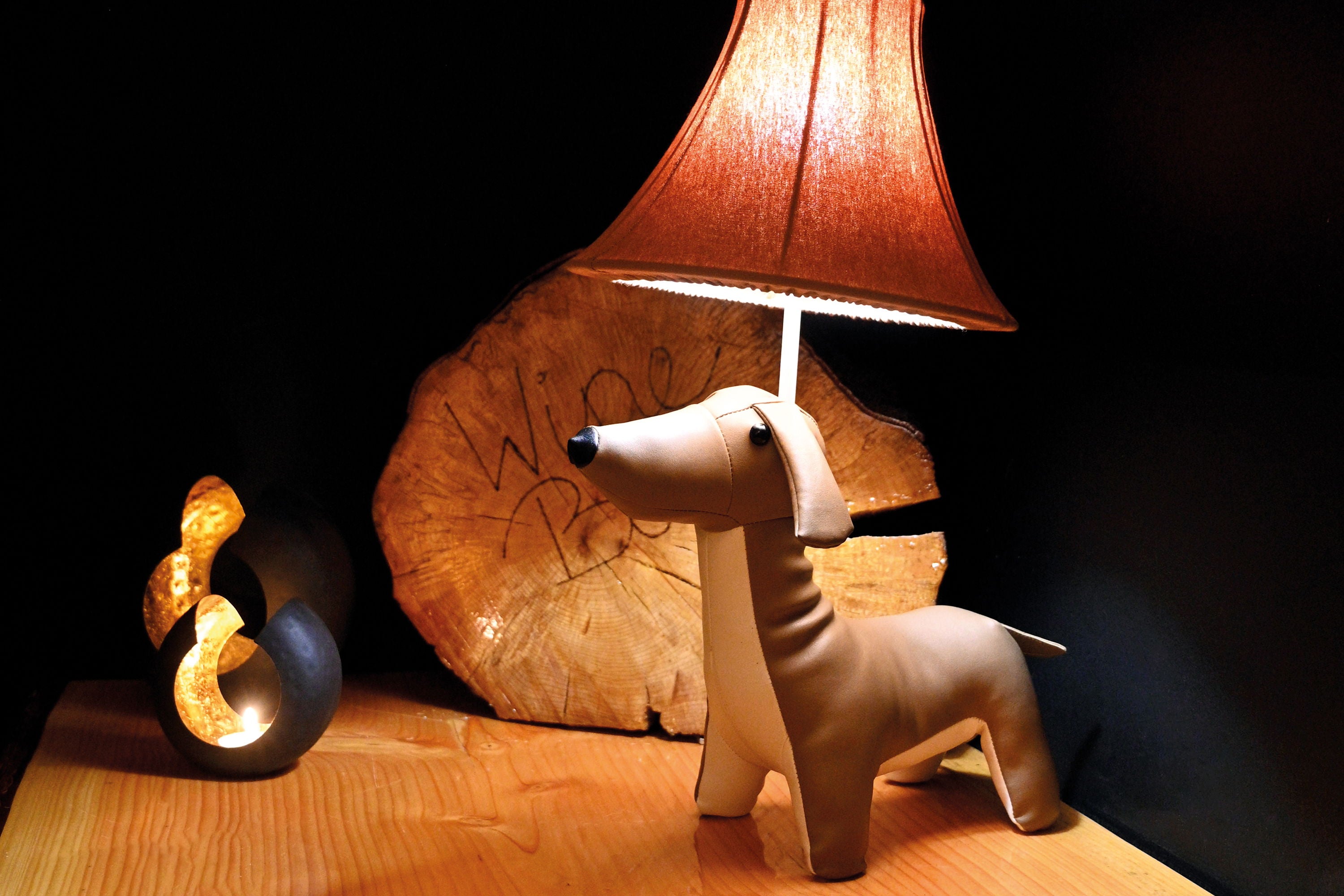 Waldi der Dackel - Stofftierlampe