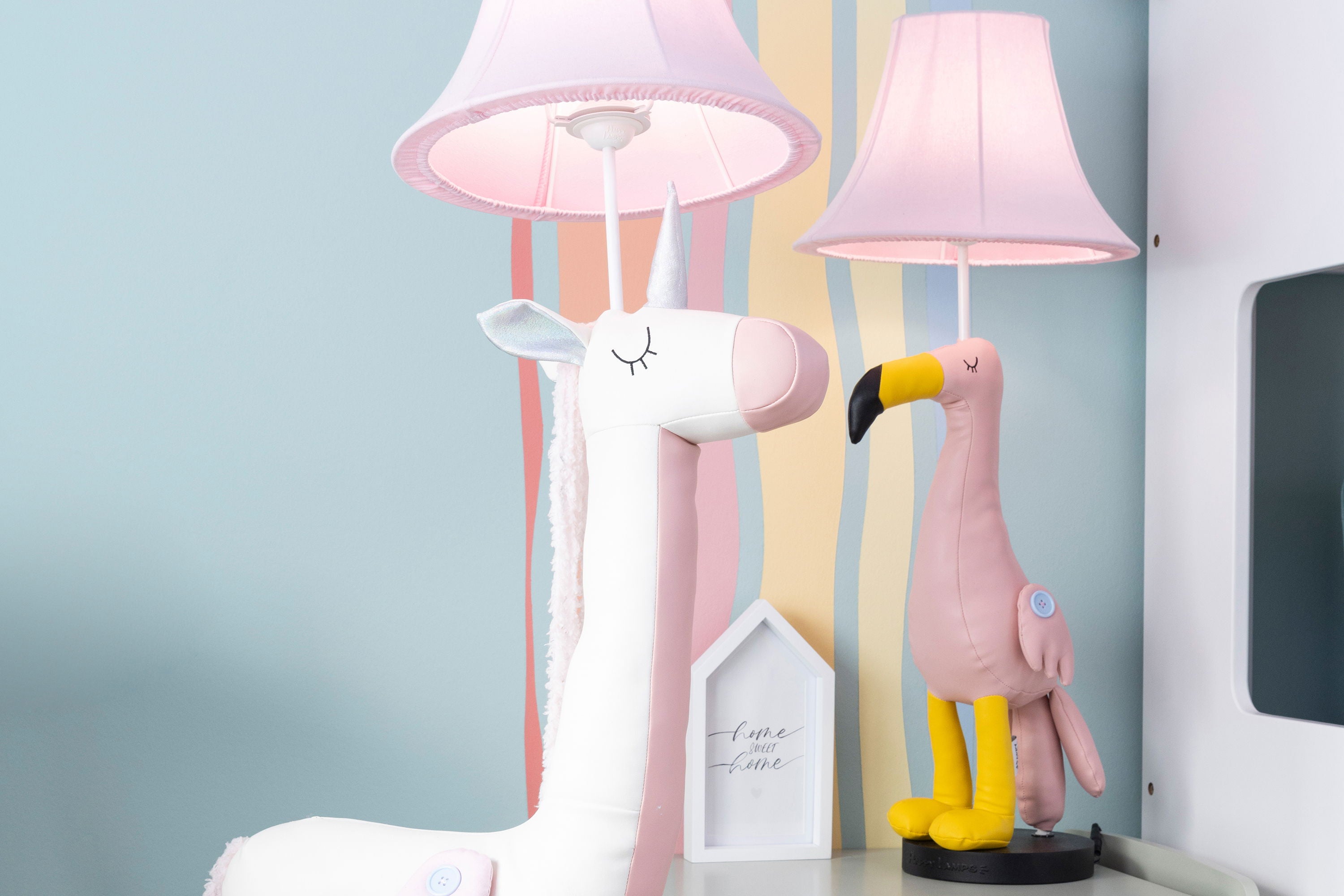 Mingo der Flamingo - Stofftierlampe
