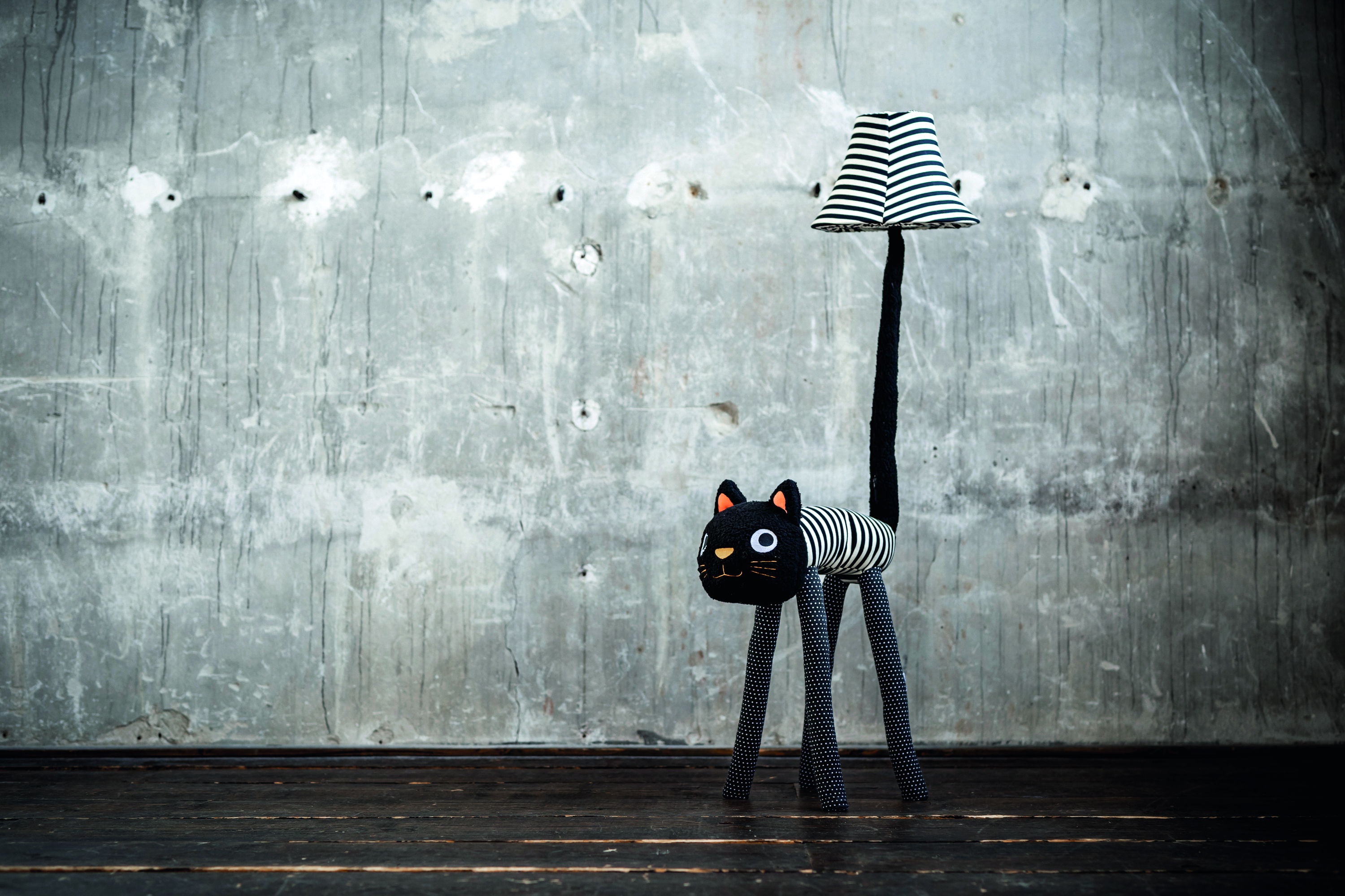 Luna die Katze - Stofftierlampe