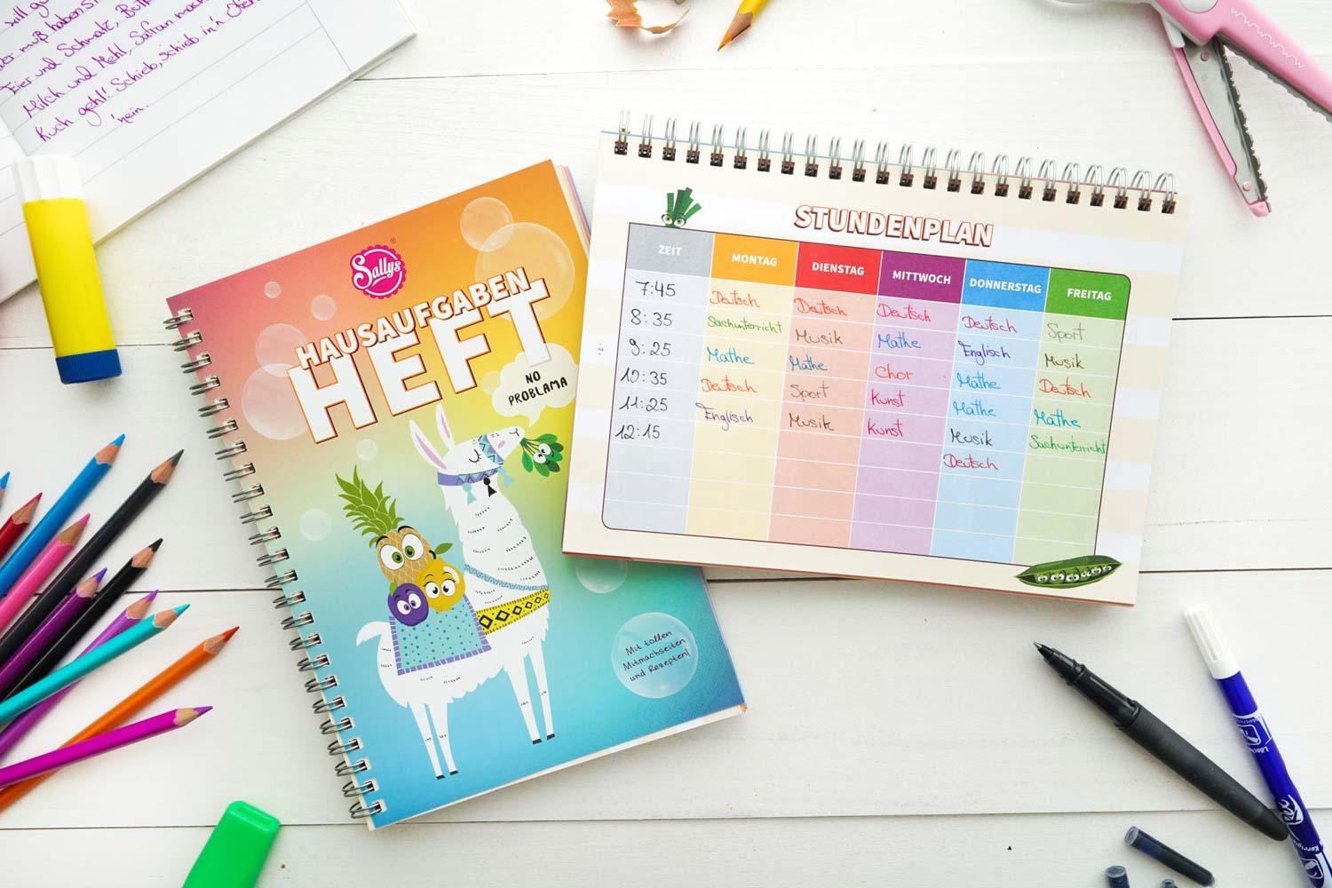 Sallys Hausaufgabenheft