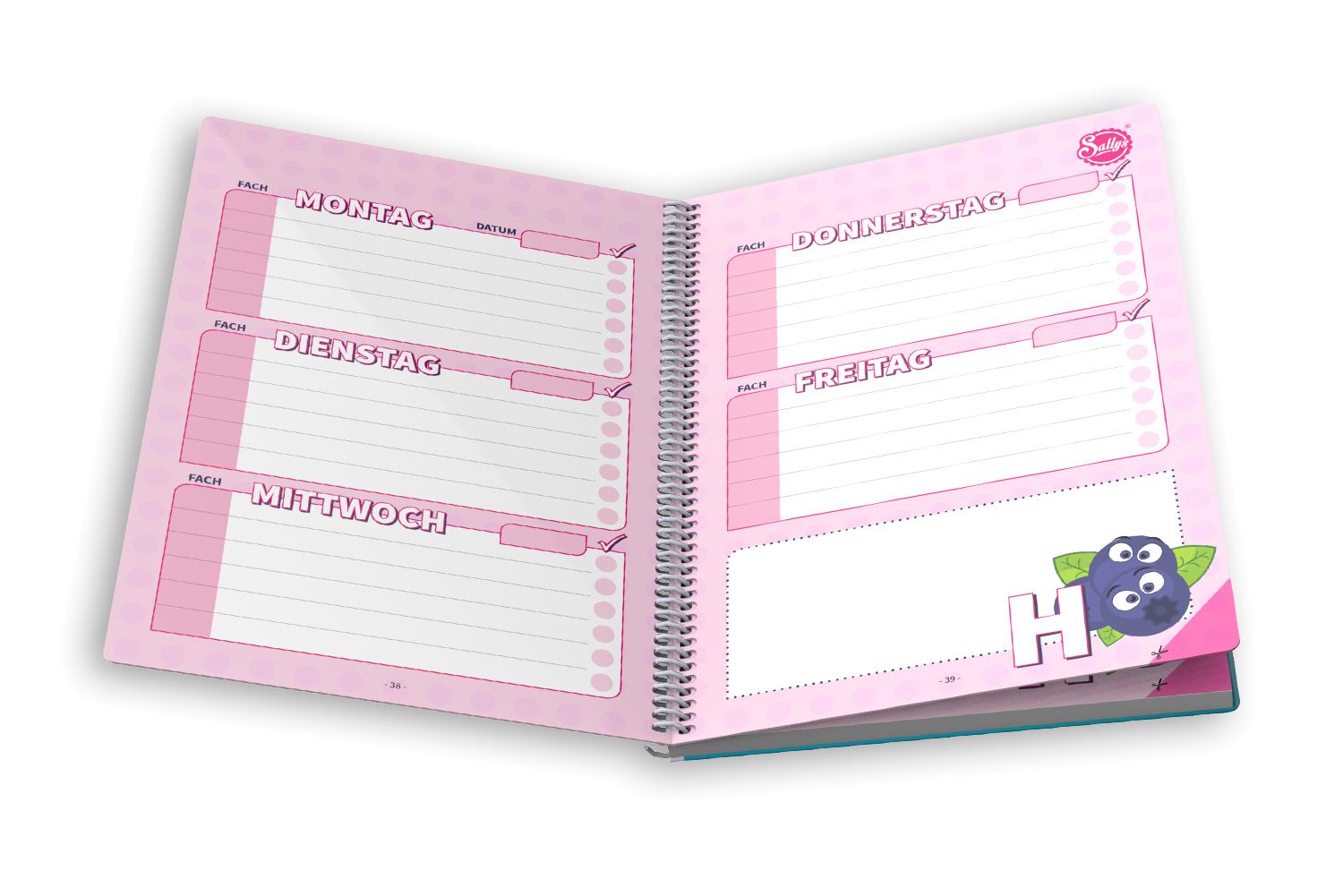 Sallys Hausaufgabenheft