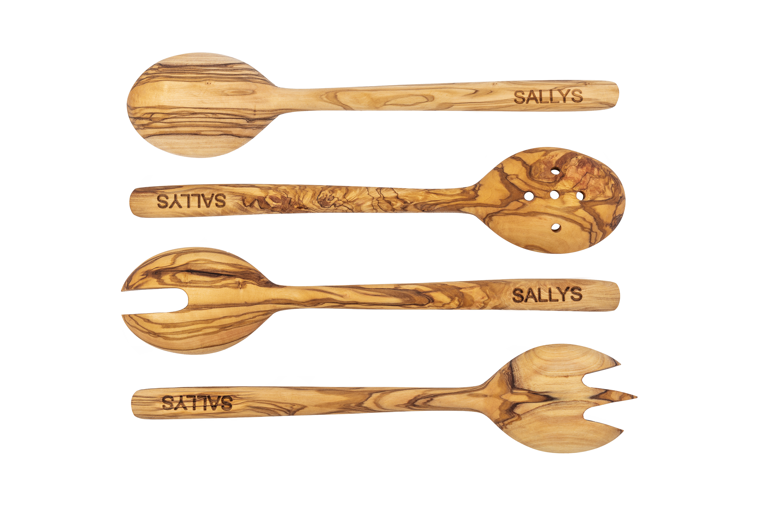 Sallys Holzbesteck 4-teilig