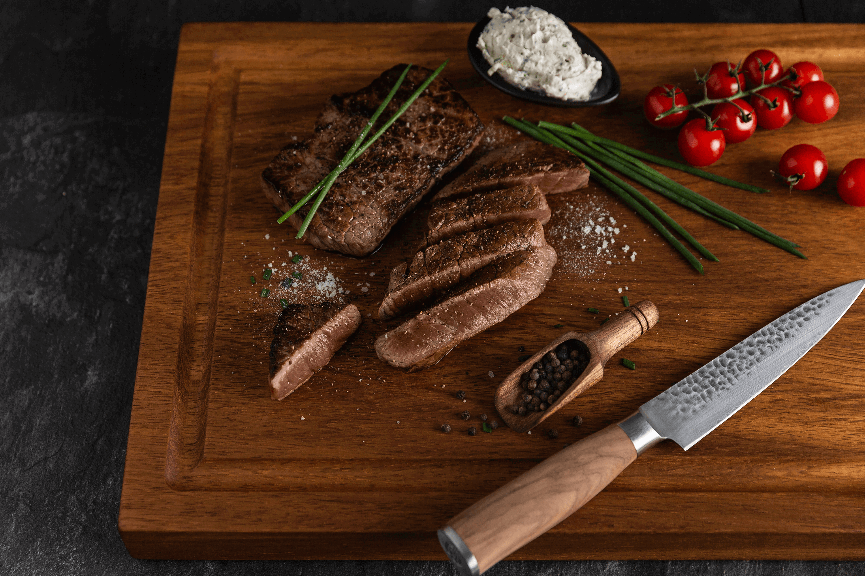 Sallys "Natur" Kambalaholz Schneidebrett (Nr.7)