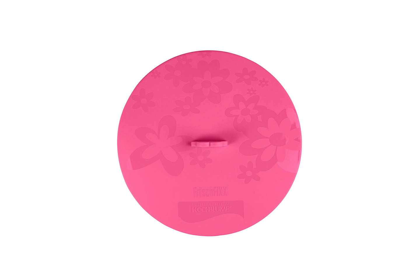 Ein pinkfarbener Frischfixx-Deckel