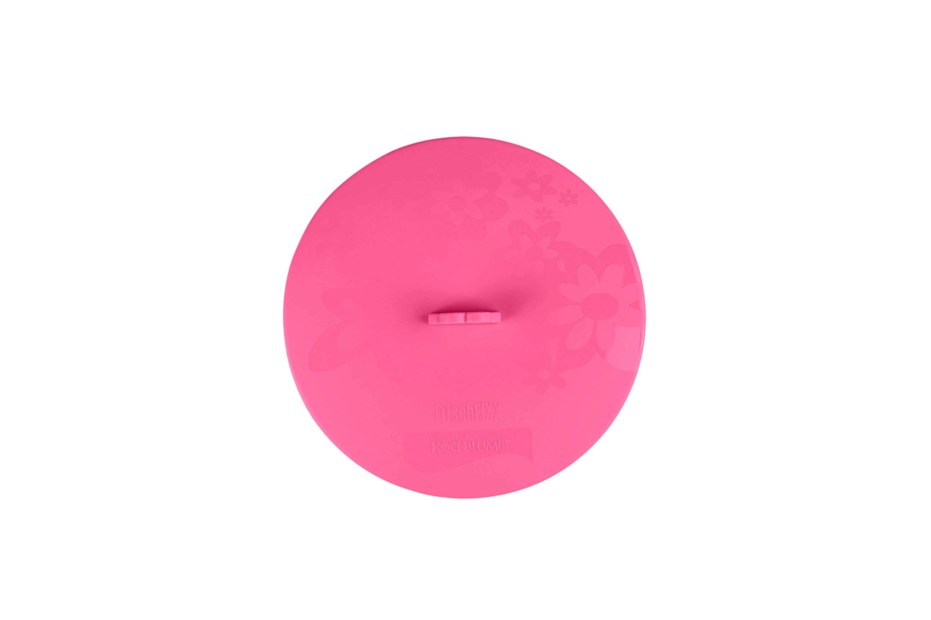 Ein pinkfarbener Frischfixx-Deckel