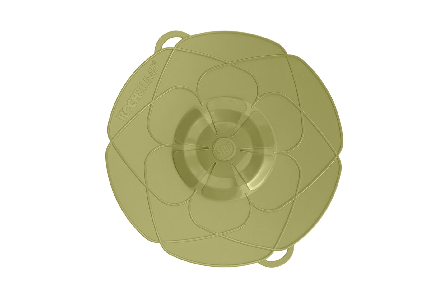 Eine Kochblume in L in olive