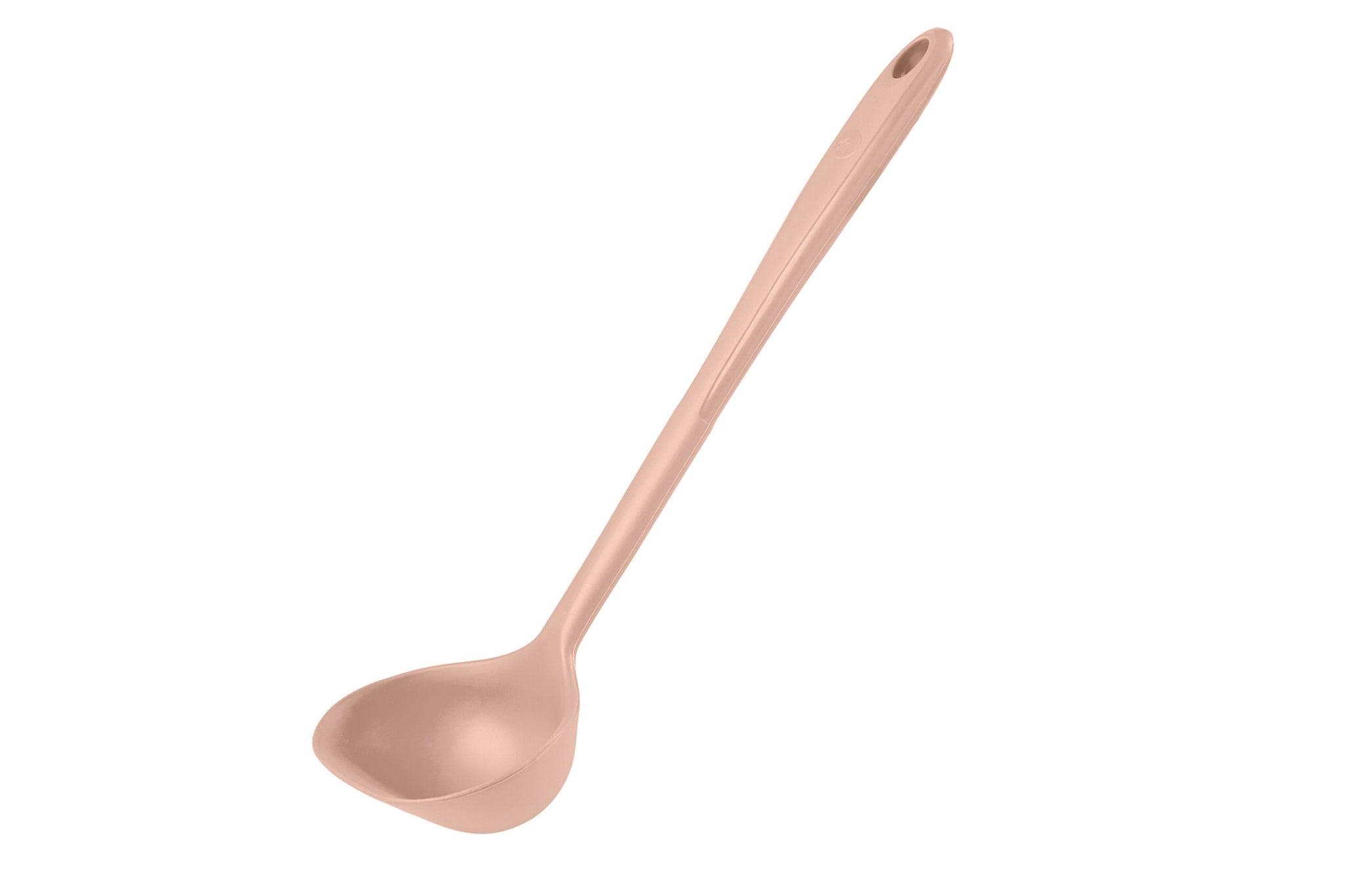 Eine Schöpfkelle in der Farbe altrosa
