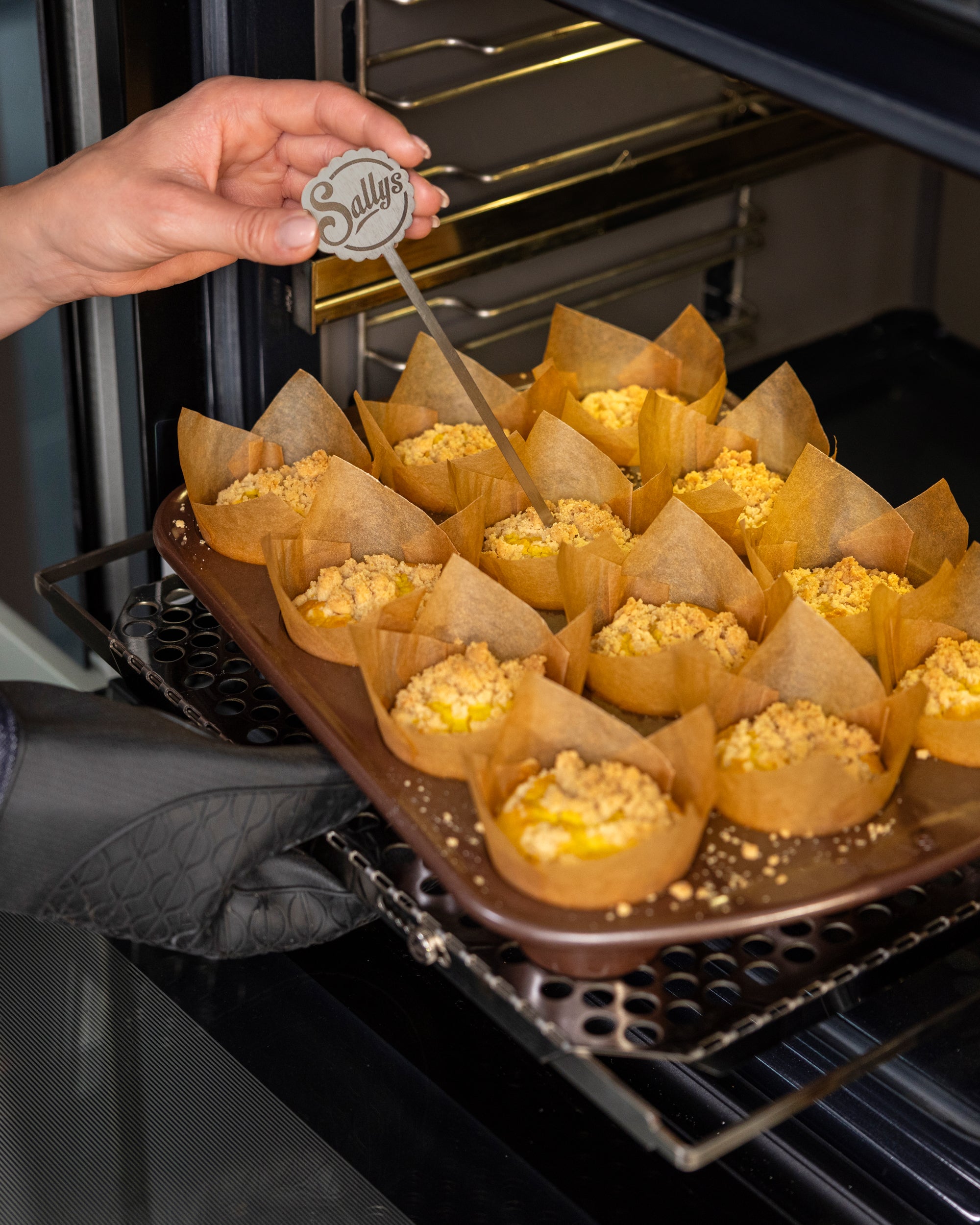 Sallys Kuchentester-Stäbchenprobe