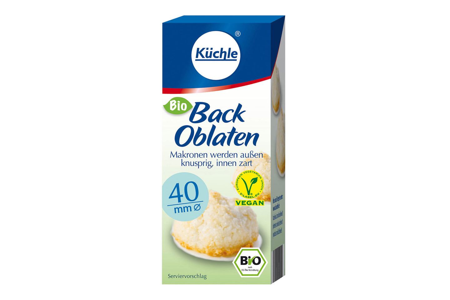 Eine Packung Backoblaten