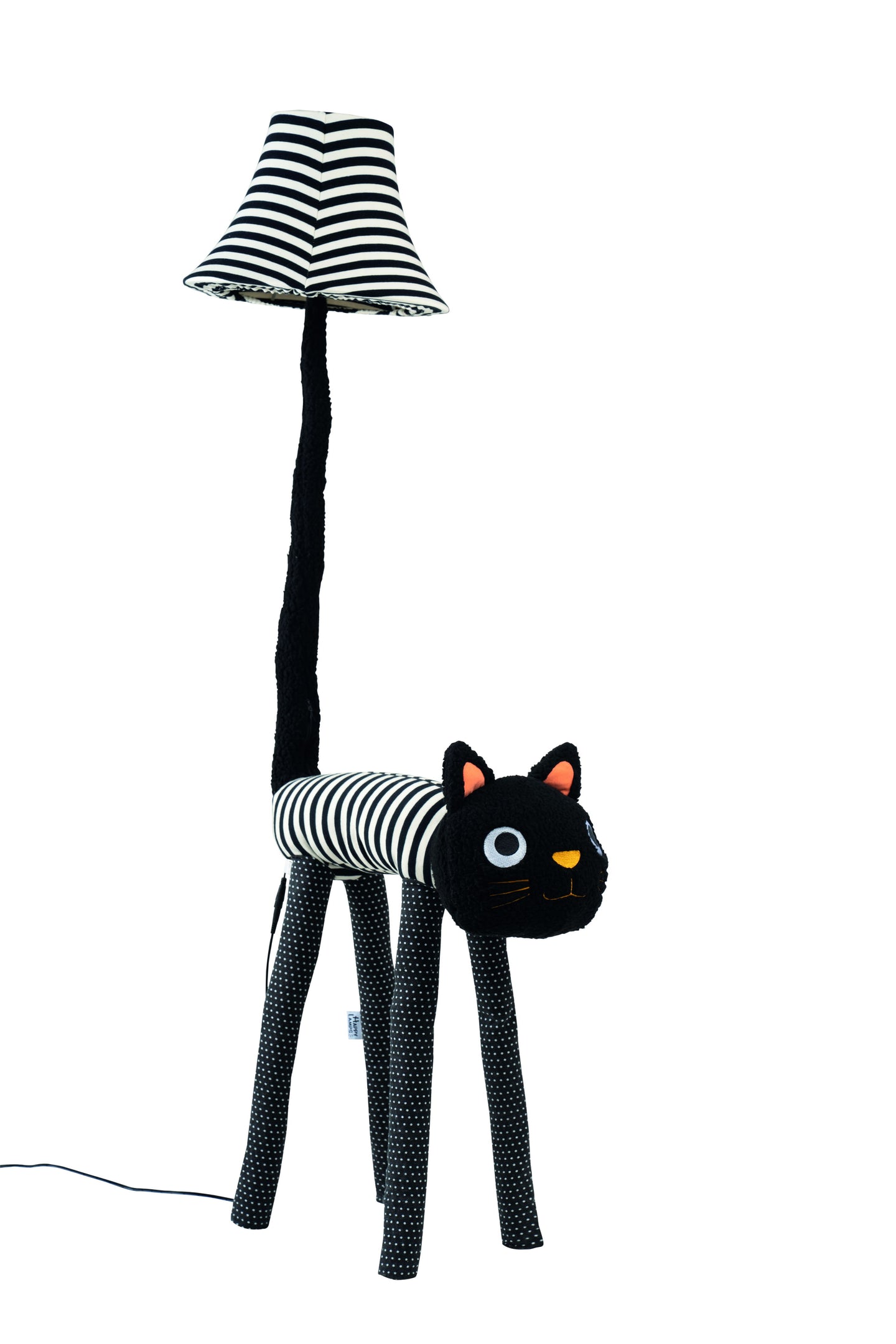 Eine Katzen Stofftierlampe frontal