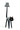 Eine Katzen Stofftierlampe frontal