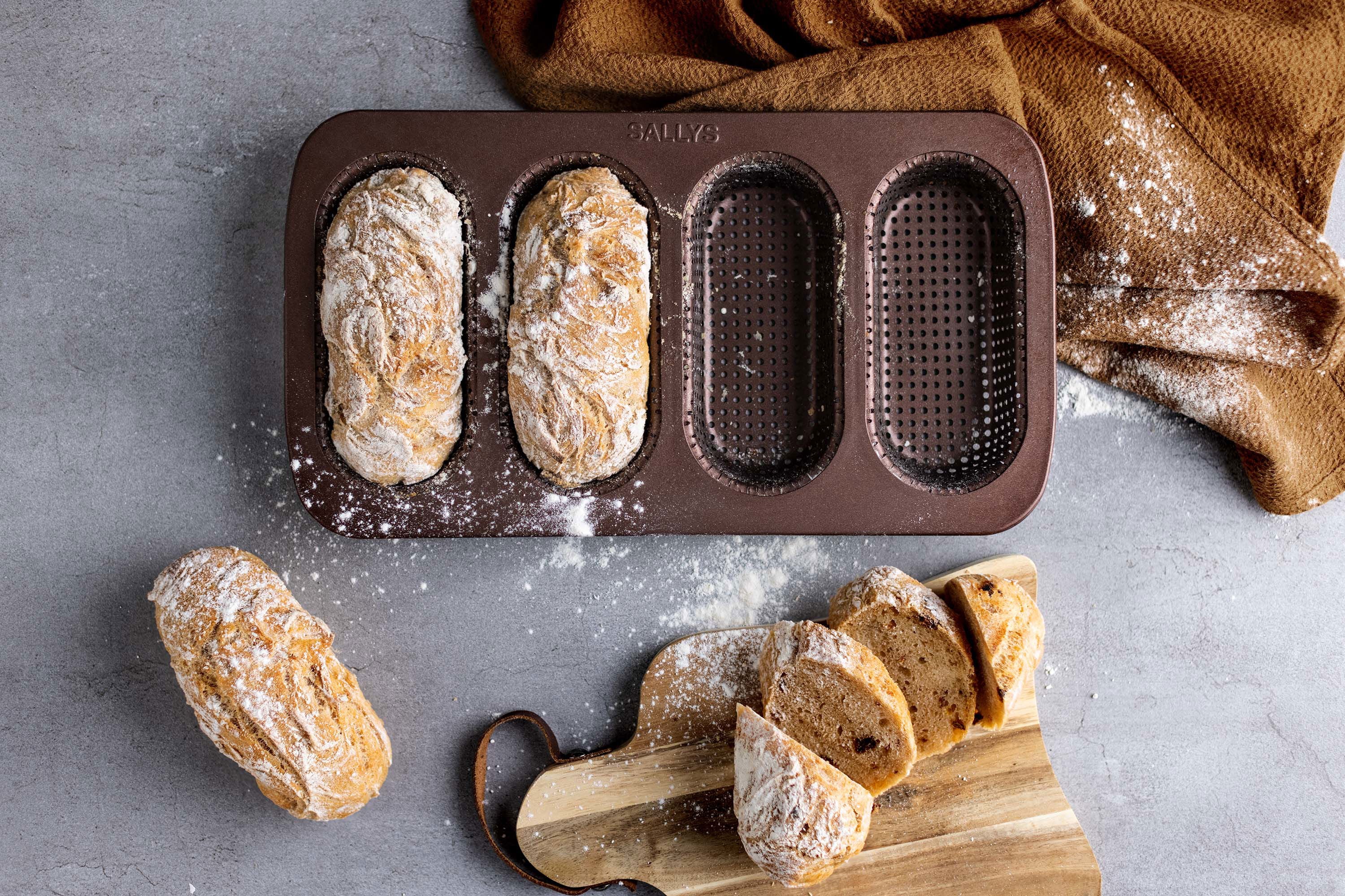 Sallys Mini-Baguetteblech