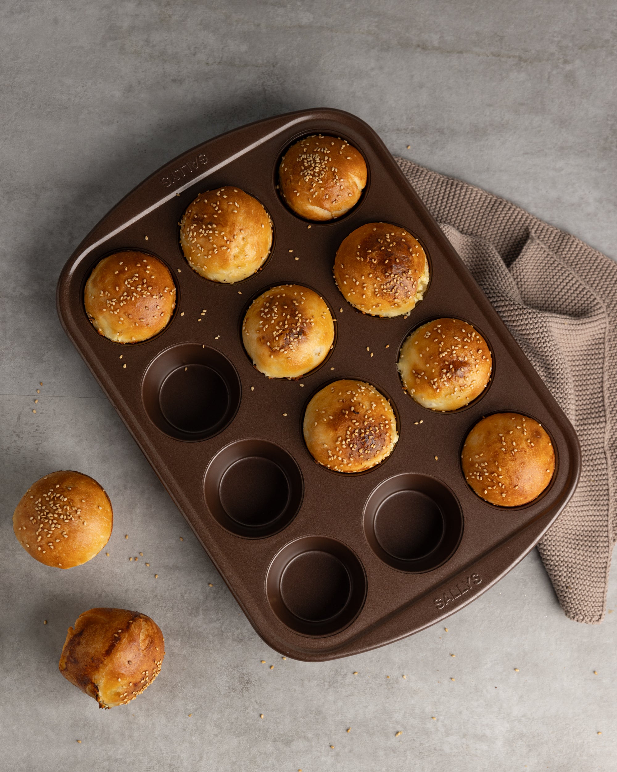 Sallys Muffinform XXL - 12er tief