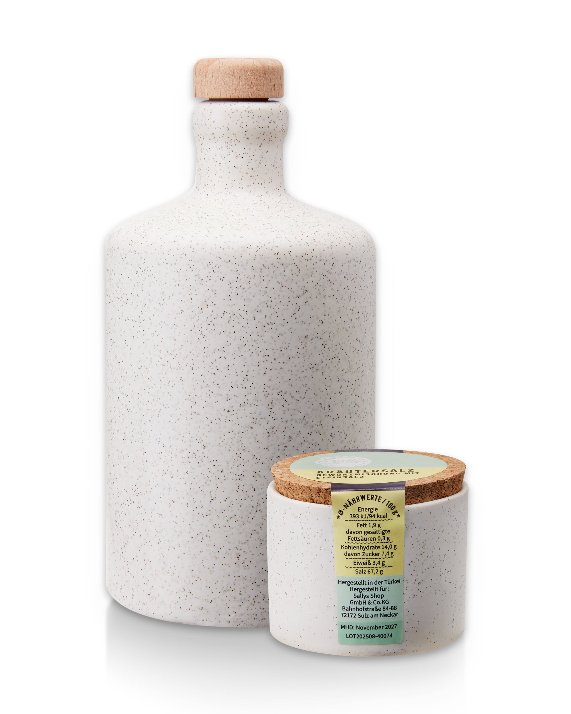 Sallys mediterranes Kräutersalz und Olivenöl-Set