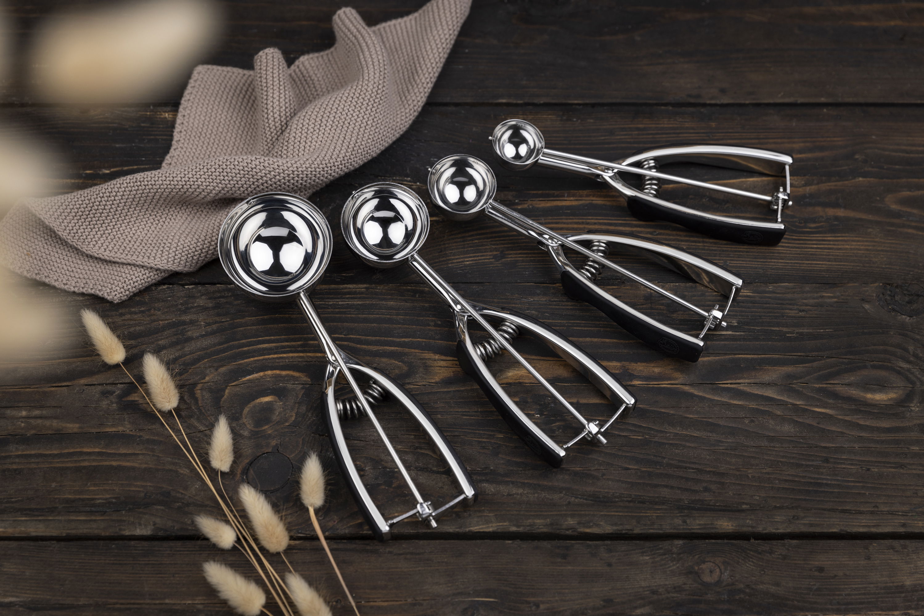 Portionierer in verschiedenen Größen