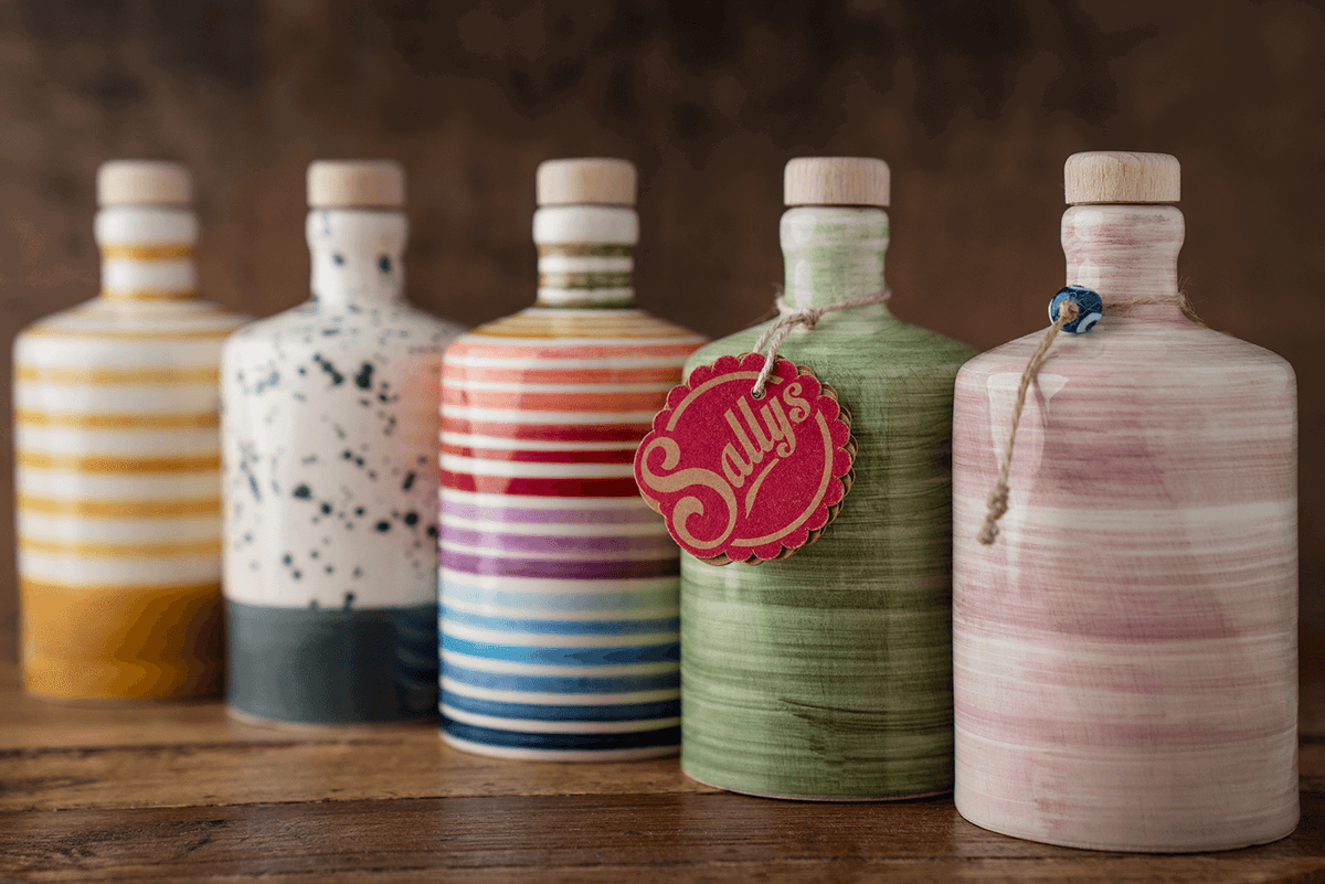 Sallys Deko-Keramikflasche (ohne Deckel) – Sallys Shop