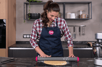 Sallys Ausrollstab 50 cm + Backmatte / Gewebematte Set