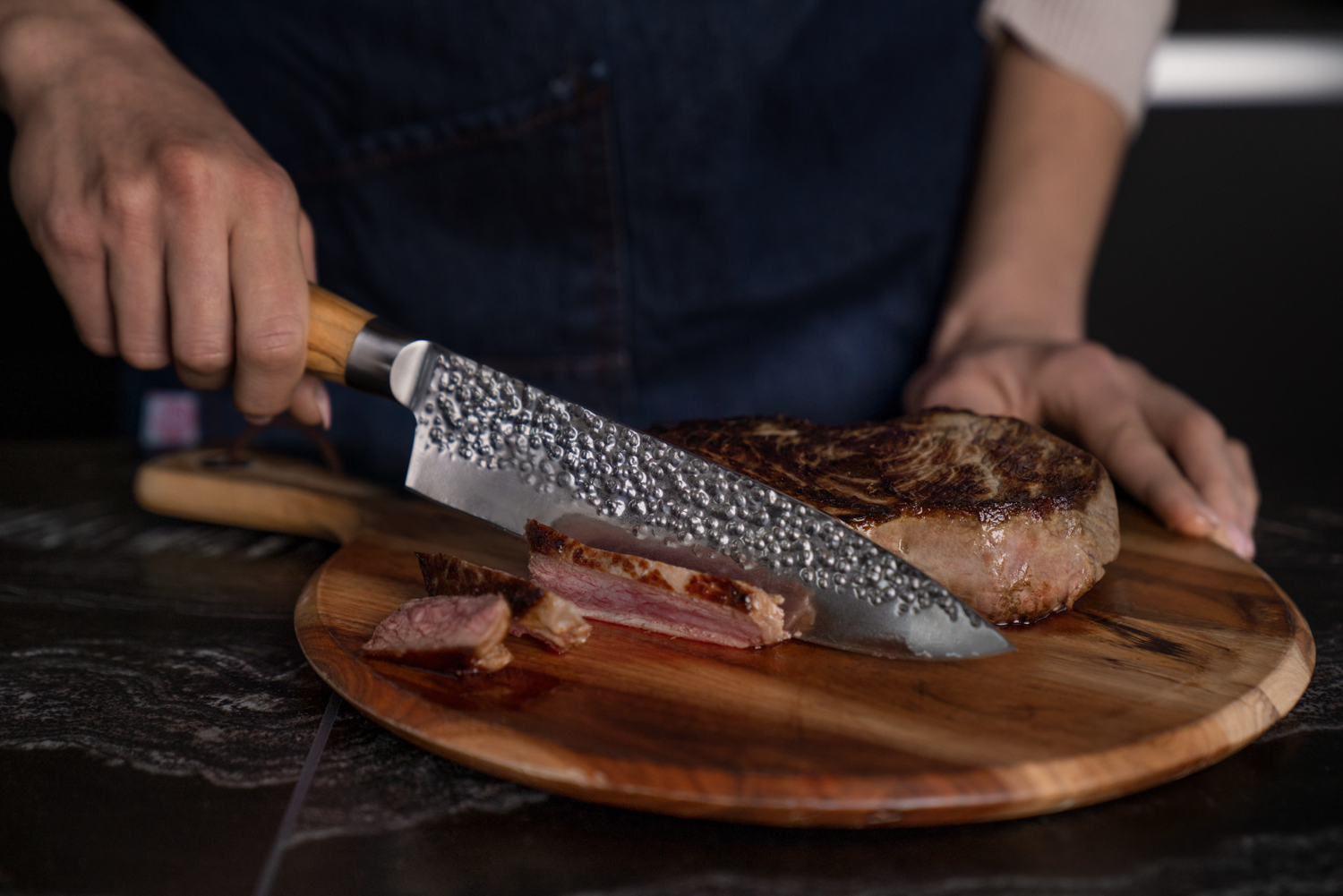 Sallys 3er Messer Set - Nakiri, Masuta & Santoku