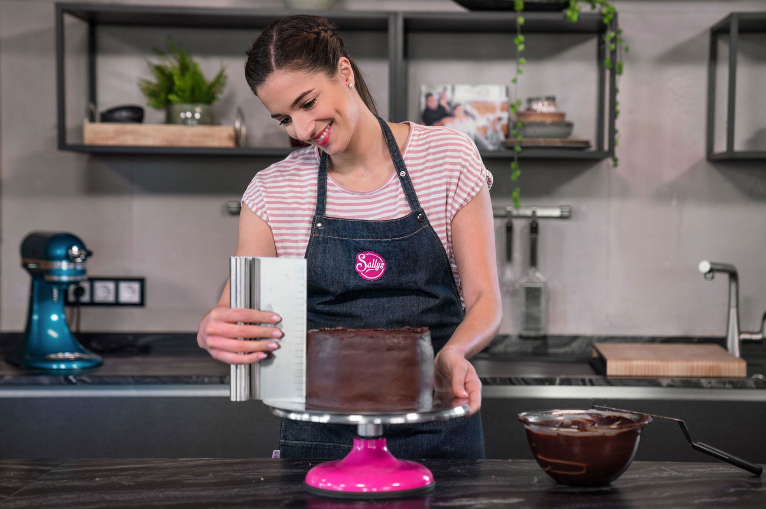 Sallys Edelstahl Teigkarte - groß