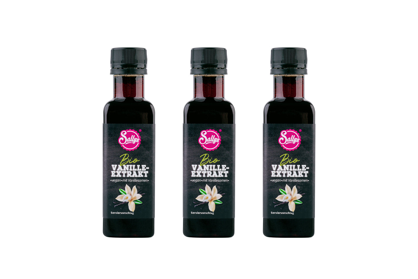 Sallys Bio-Vanille Extrakt - 3er-Set